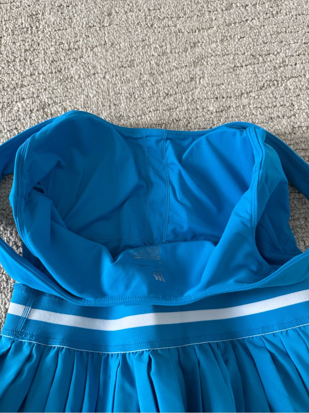all in motion Bright Blue Pleated Dance Costume - Picture 3 of 6